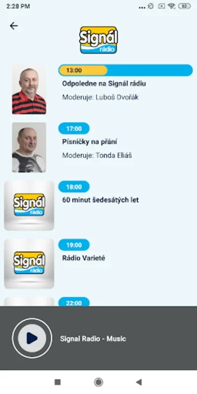 Signál rádio for Android: Fresh Radio Content