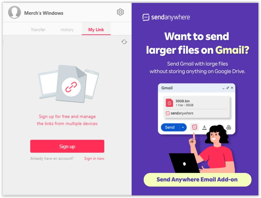 Send Anywhere for Windows - Free Download from AppHuts