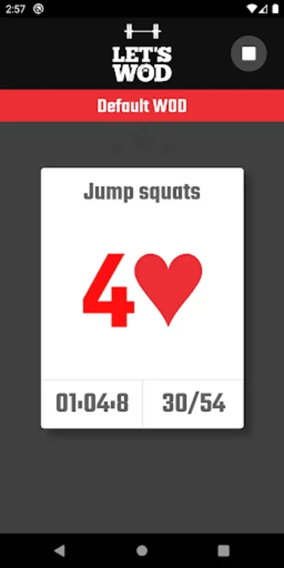 WOD Deck of Cards for Android: Customizable Workouts