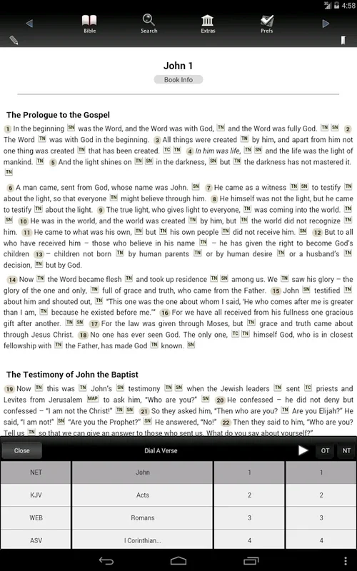 Touch Bible for Android: Enrich Your Bible Study