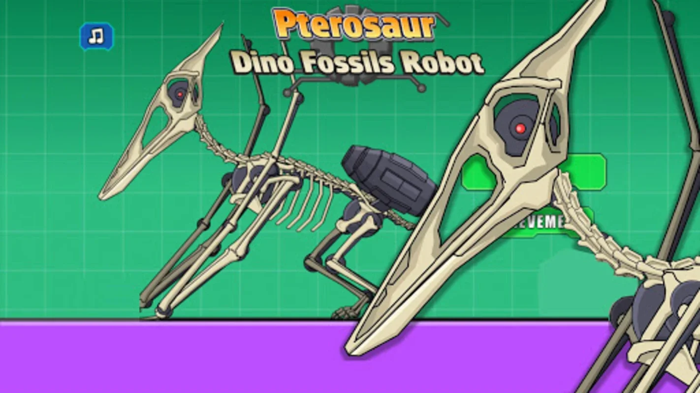 Pterosaur Dino Fossils Robot for Android - Build & Battle