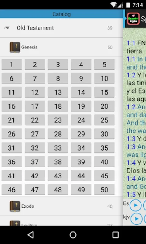 Spanish Holy Bible Audio Book for Android - Enhance Spiritual Growth