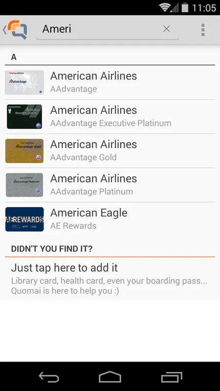 Quomai for Android - Streamline Loyalty Card Management