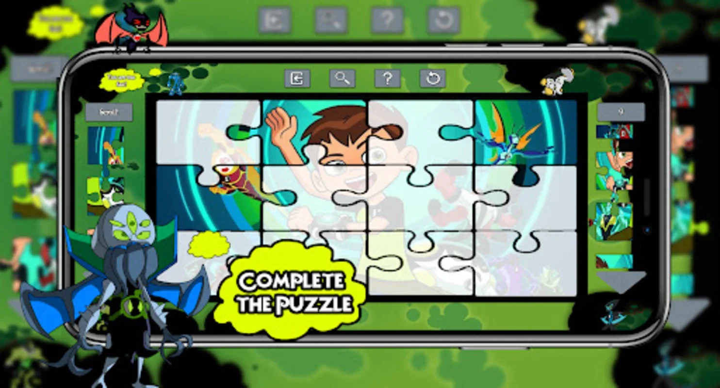 Ben Alien 10 Puzzle for Android - Engaging Game Modes