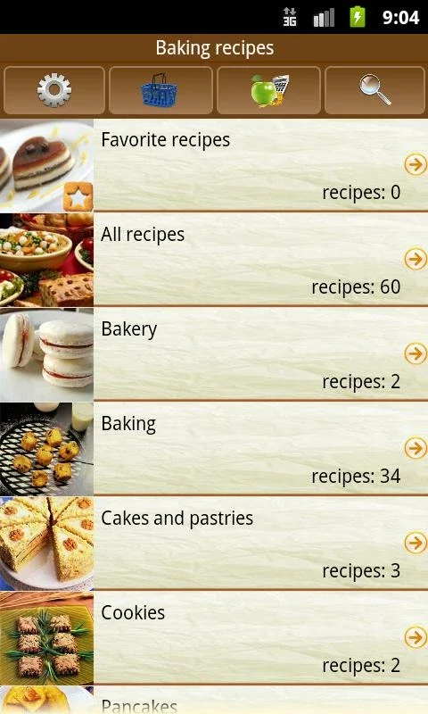 Baking Recipes for Android: Over 1900 Delicious Options