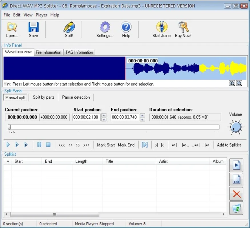 Direct WAV MP3 Splitter for Windows: Effortless Audio File Splitting