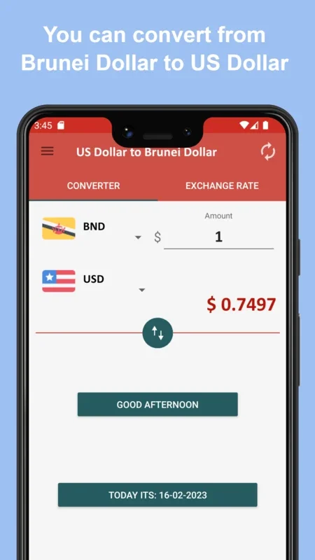 US Dollar to Brunei Dollar for Android - Simplify Currency Conversion