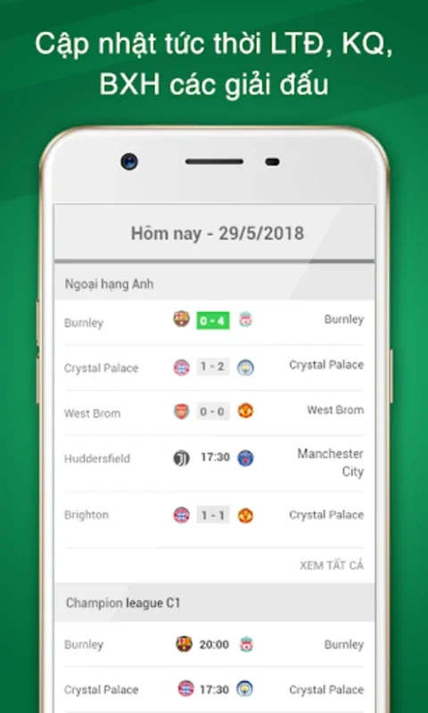 Bóng đá 24h for Android - Comprehensive Football App