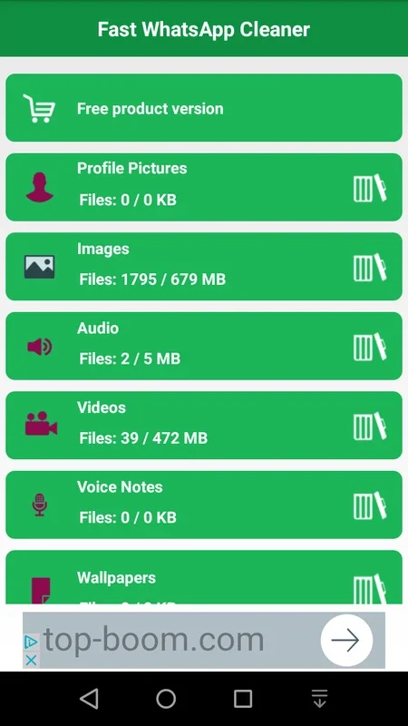 Fast WhatsApp Cleaner for Android - Optimize Your Phone's Memory