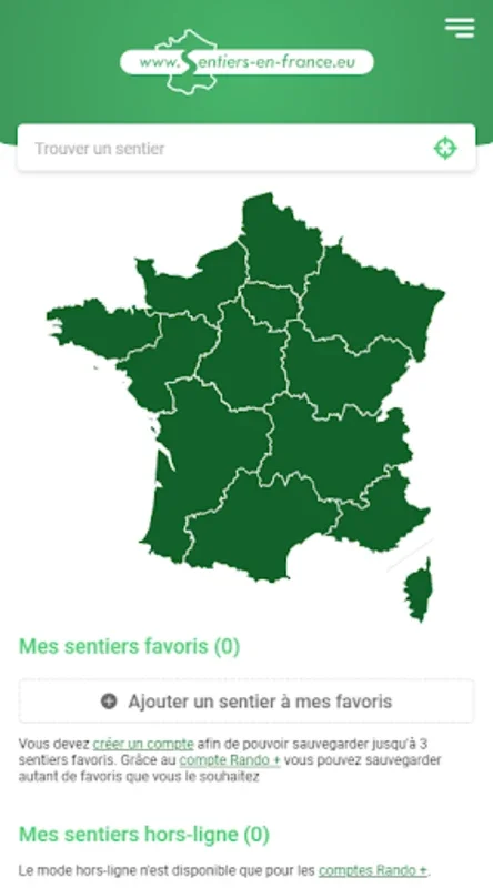 Sentiers en France, circuits d for Android - Enhance Your Hiking