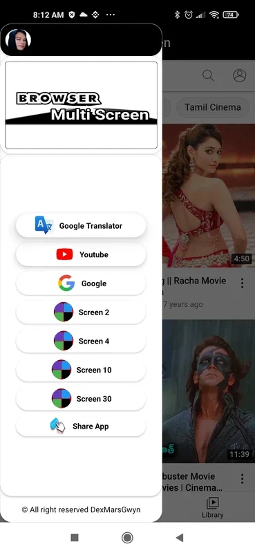 Browser Multi Screen for Android - Enhanced Browsing