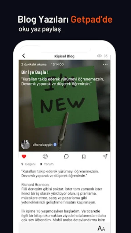 Getpad - Blog Makale Yaz Oku for Android - Download the APK