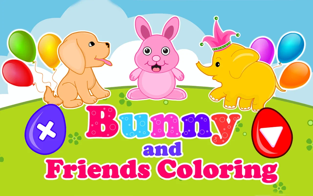 Bunny and Friends Coloring for Android - Fun Coloring App