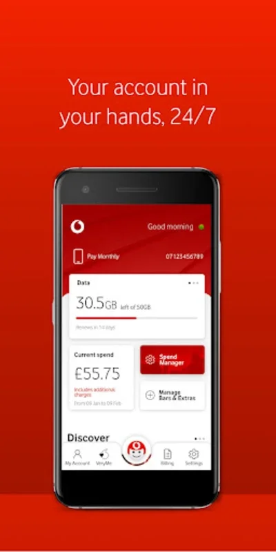 My Vodafone (UK) for Android - Manage Mobile Services Easily