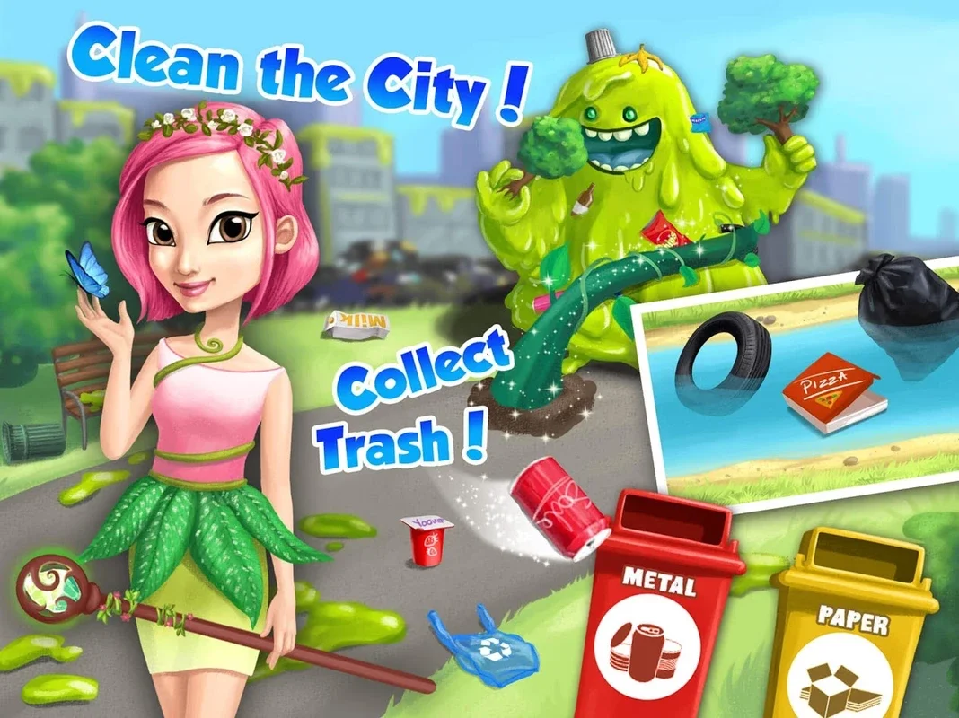 Power Girls Super City for Android - Save the City with the Girls