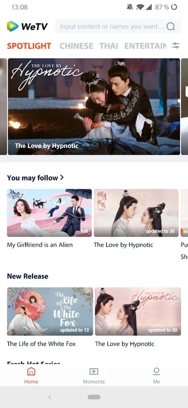 WeTV for Android: Stream Asian Movies and Series