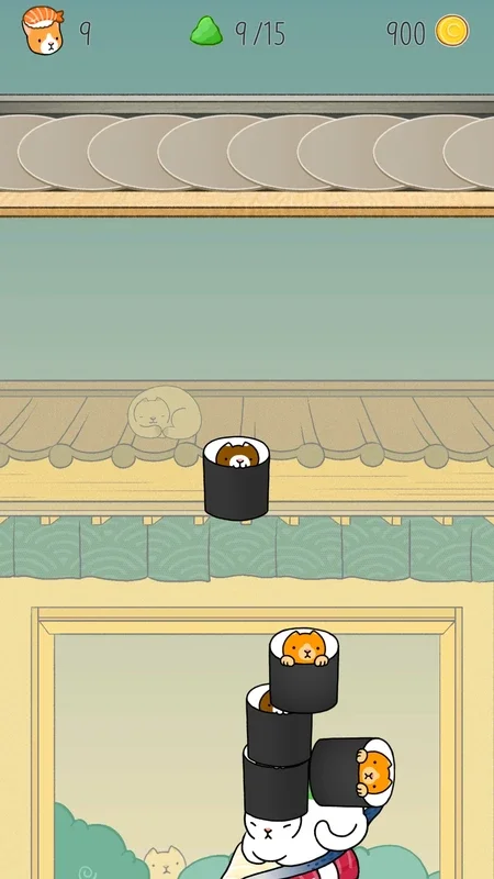 Neko Sushi for Android - Build the Tallest Sushi Tower