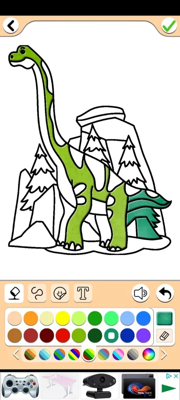 Dino Coloring Game: Android App for Dinosaur Coloring and Drawing