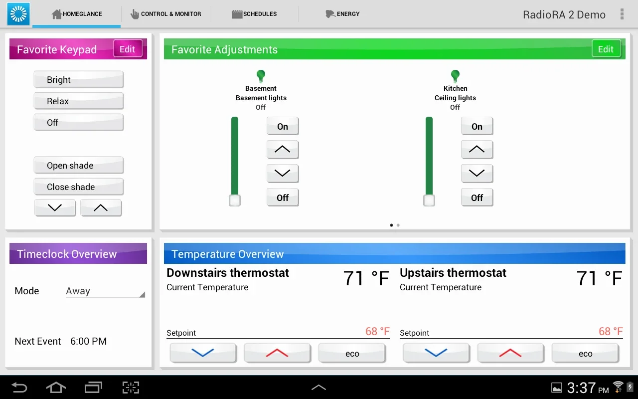 Lutron Home Control for Android - Manage Your Home Remotely