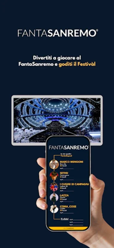 FantaSanremo for Android - Immerse in Sanremo Festival Gaming