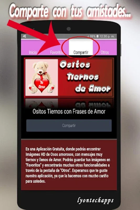 Ositos con Frases de Amor - Ositos Cariñositos for Android: Express Love