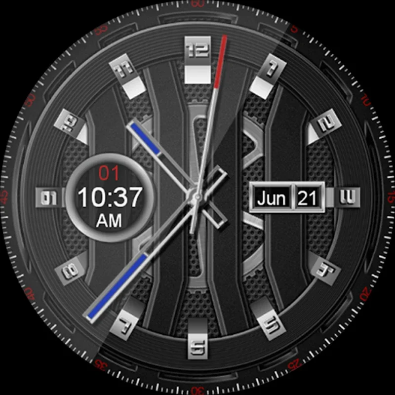 Ebonite Force HD WatchFace for Android: Customizable & Feature-Rich