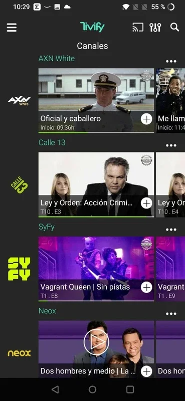 Tivify for Android - Stream Spanish TV Channels Easily