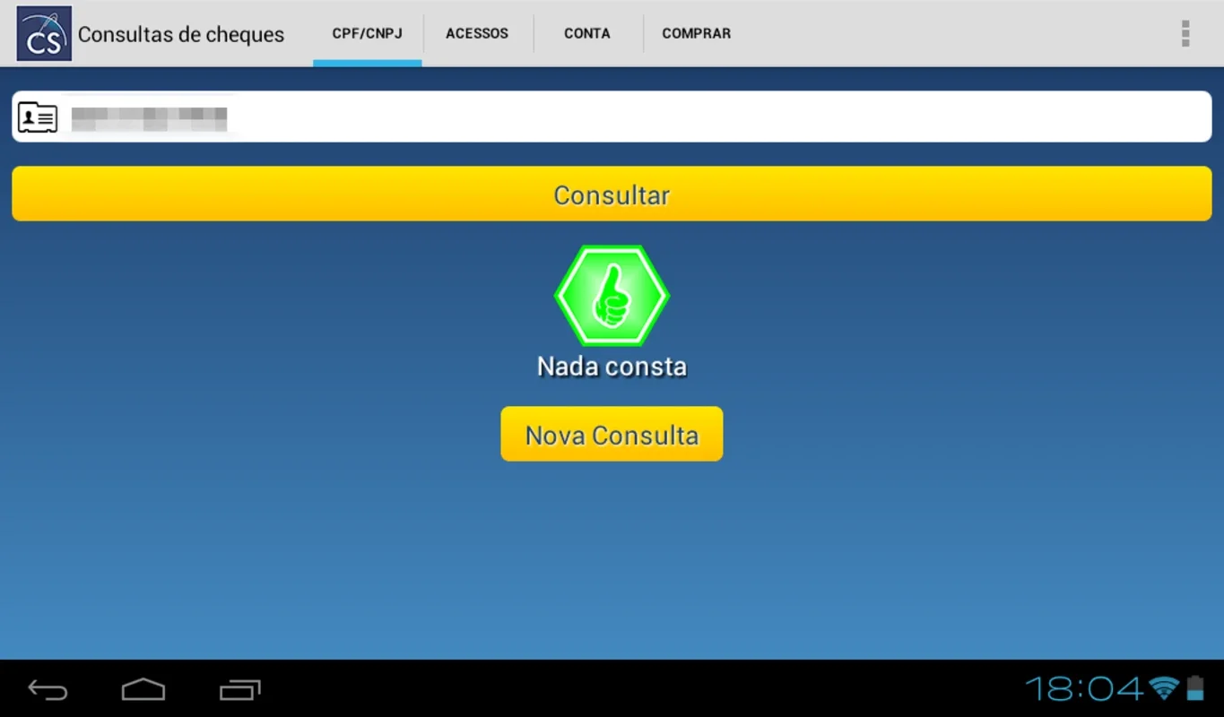 CPF/CNPJ Consultas de cheques for Android - No Downloading Required