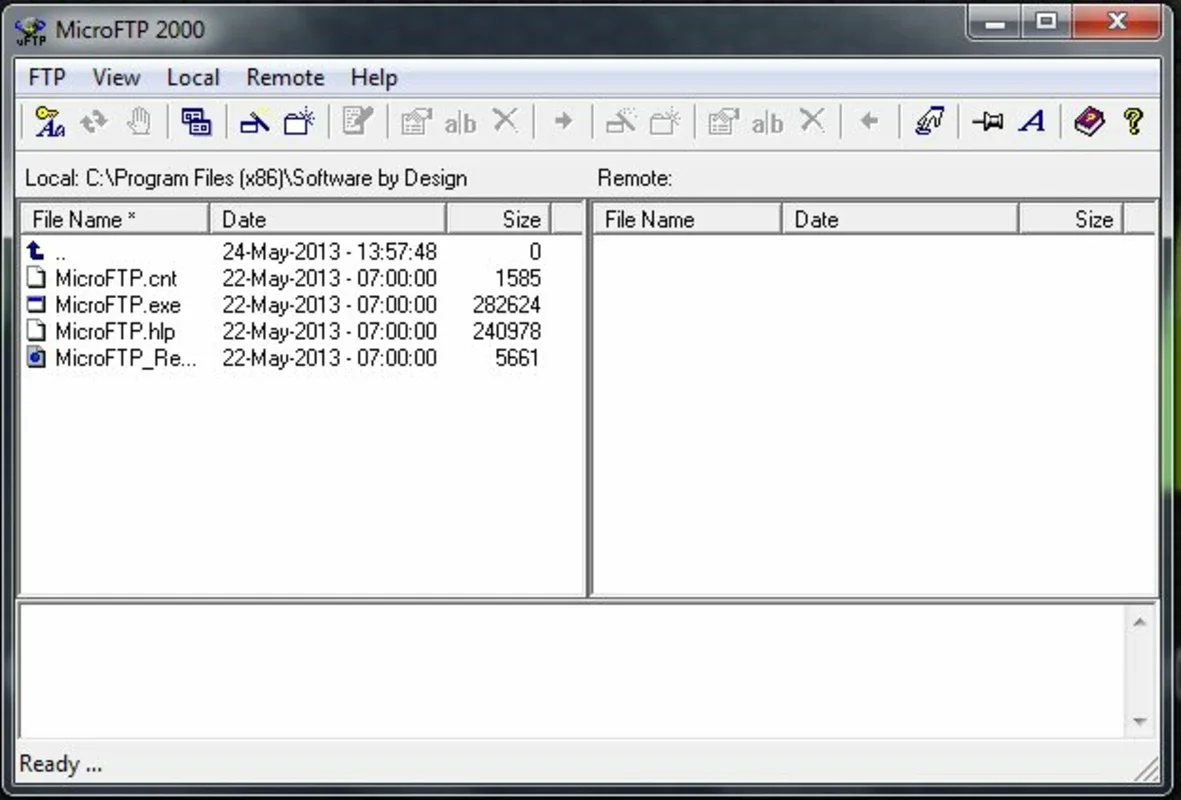 MicroFTP 2000 for Windows - Streamlined File Transfers