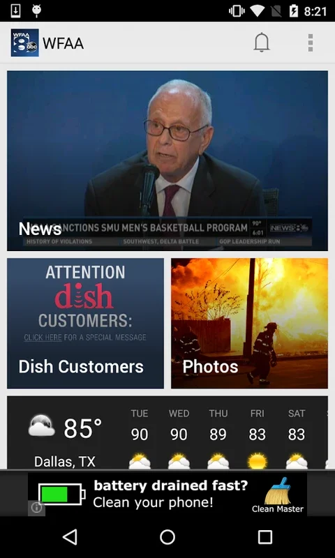 WFAA for Android: Stay Informed with Dallas-Fort Worth News