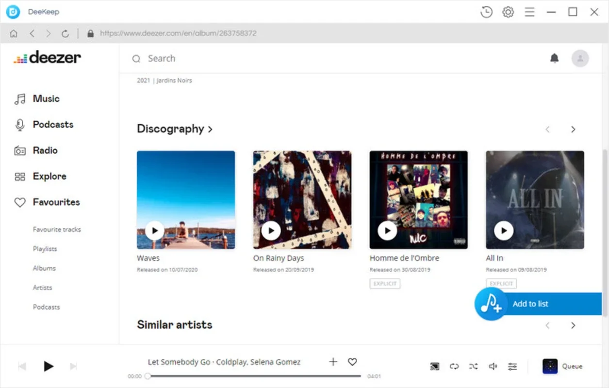 DeeKeep Deezer Music Converter for Windows - Effortless Music Conversion