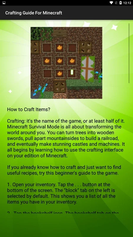 Crafting Guide For Minecraft for Android: Master the Game