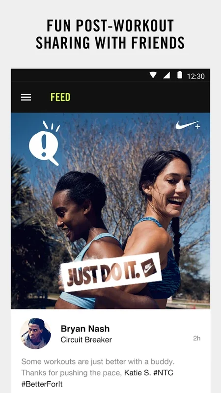 Nike+ Training: Personalized Fitness App for Android