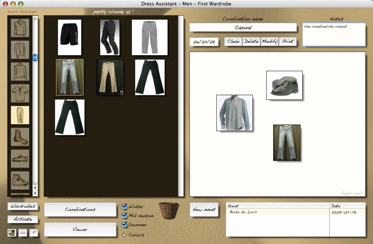 Dress Assistant for Mac - Organize Your Wardrobe