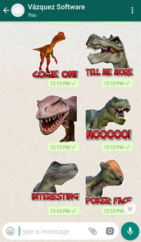 WASticker Dinosaurs for Android - Enhance WhatsApp Chats