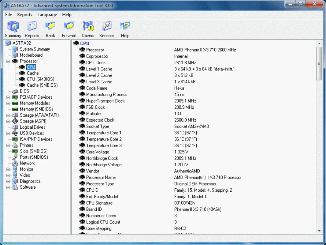 ASTRA32 Advanced System Info for Windows: Comprehensive PC Hardware Details