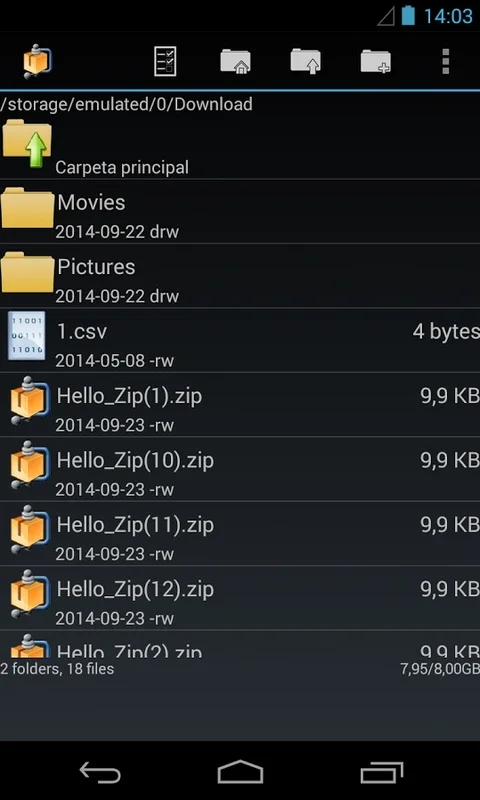 AndroZip File Manager for Android - Efficient File Management