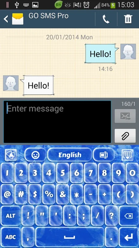 Frozen Keyboard for GoKeyboard on Android - Free Download