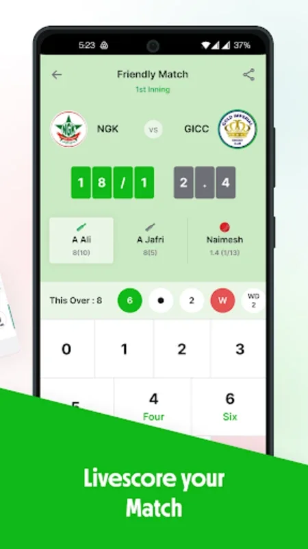 Crickslab: Score & Live stream for Android - Manage Cricket with Live Streaming