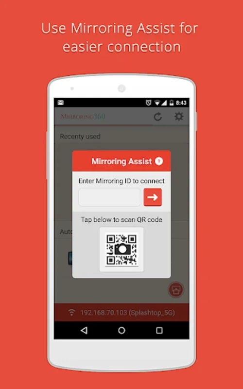 Mirroring360 Sender for Android - Screen Sharing Made Easy