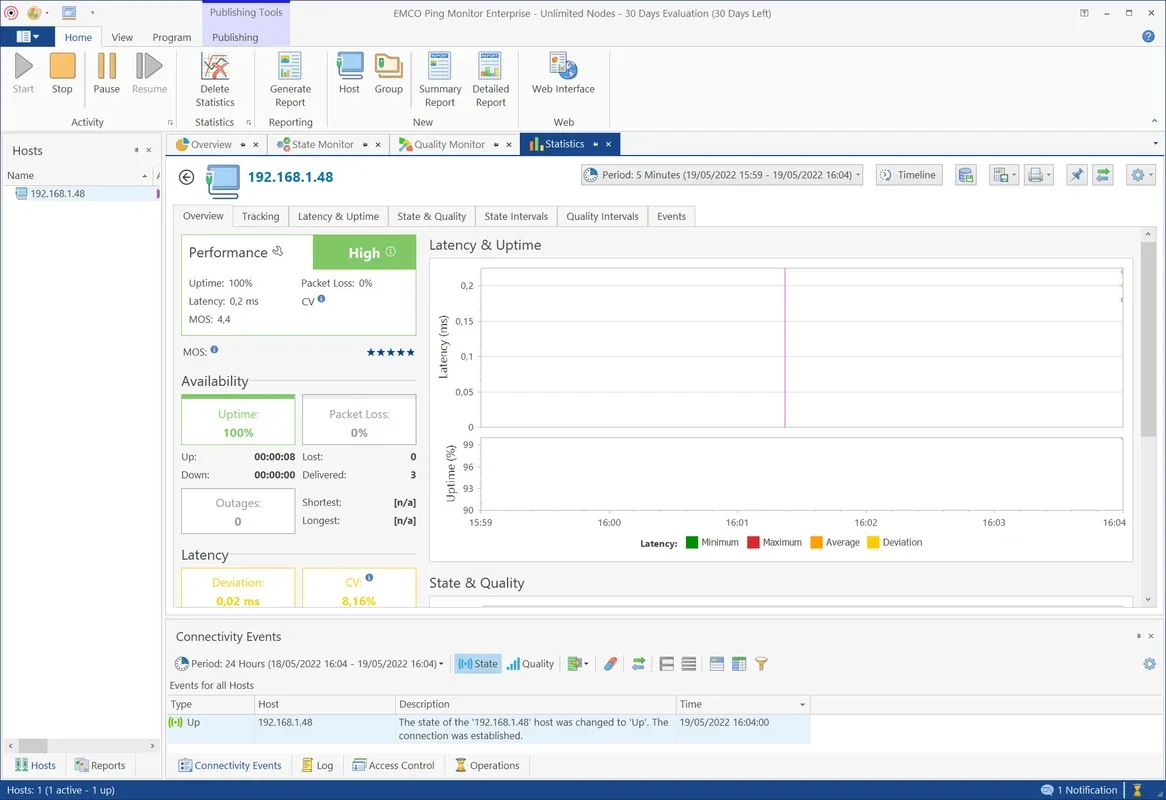 EMCO Ping Monitor for Windows - Monitor Network Connectivity