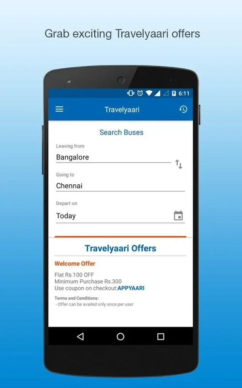 Travelyaari for Android: Simplify Your Bus Travel