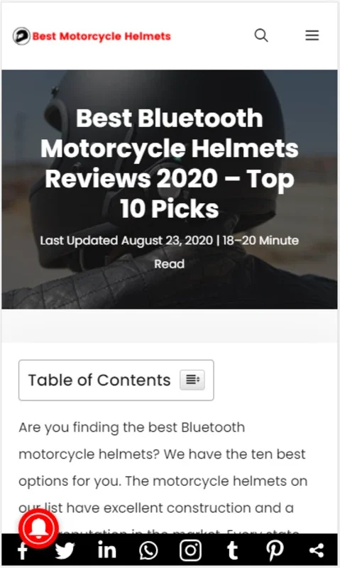 Motorcycle Helmet App for Android - Find Reliable Helmets