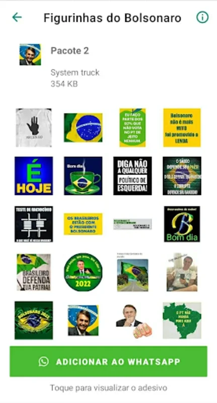 Figurinhas do Bolsonaro for Android - Enhance WhatsApp Fun