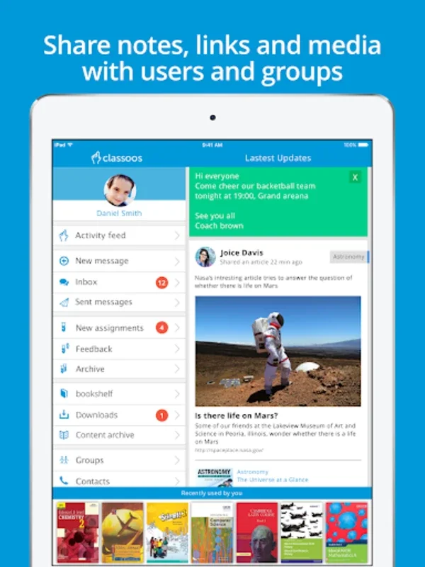 Classoos for Android - Enhanced Learning Resources for Schools