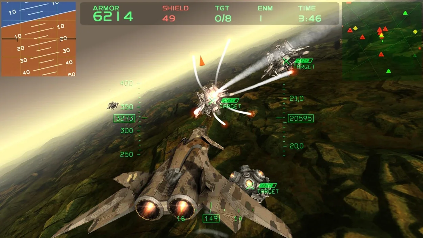 Fractal Combat X for Android - Thrilling Flight Combat