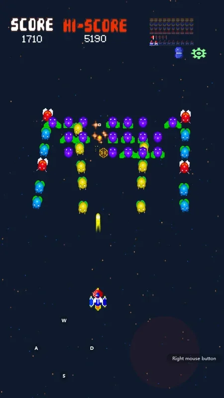 Galaxiga Retro for Android - A Cosmic Shoot 'Em Up