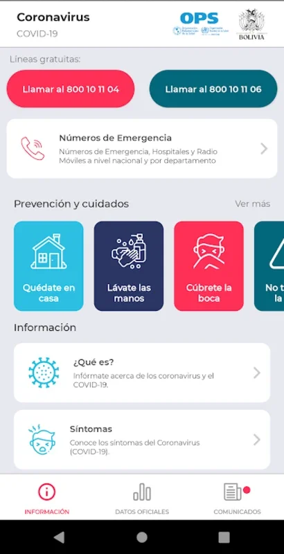 Coronavirus Bolivia for Android - Stay Informed