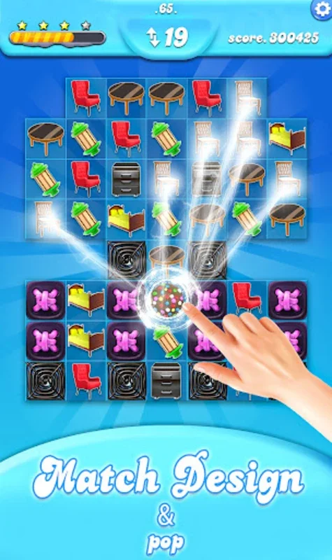 Home Design Pop Party Games for Android - Engaging Match-3 Adventure