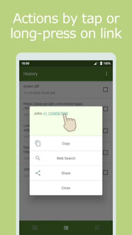 Green QR for Android - Secure QR and Barcode Scanner